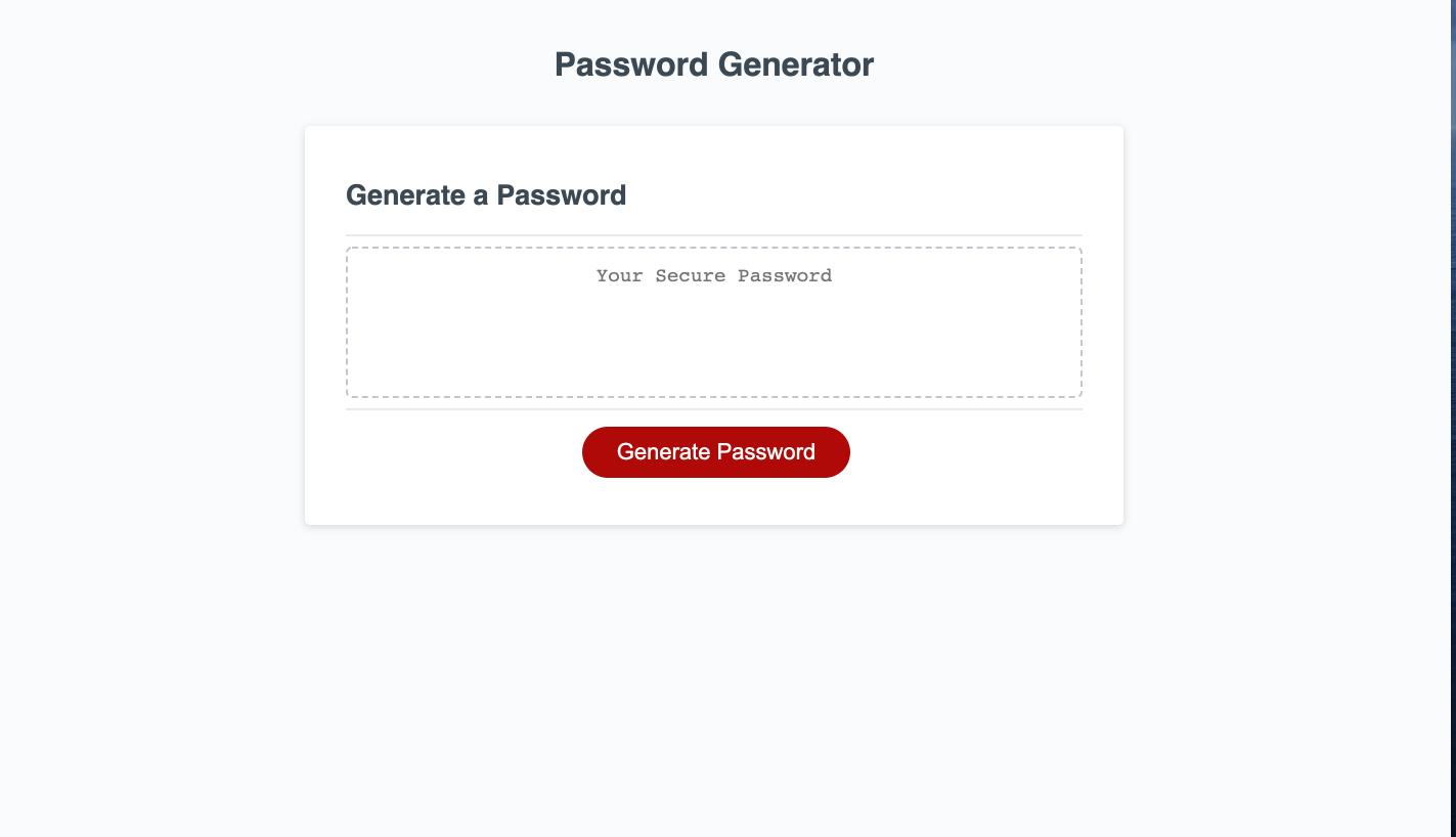 Password Generator